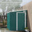 7 x 5FT Garden Shed w/ Foundation Lean to Metal Tool Shed Green