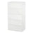 Chest of Drawer, 5 Drawers Storage Cabinet Freestanding Tower Unit Bedroom Living Room Furniture, White