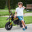 12V Kids Motorbike, Aprilia Licenced Kids Electric Motorbike with Training Wheels, Spring Suspension, LED Light, Music, USB, Kids Electric Bike for Boys Girls, Yellow