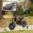 12V Kids Motorbike, Aprilia Licenced Kids Electric Motorbike with Training Wheels, Spring Suspension, LED Light, Music, USB, Kids Electric Bike for Boys Girls, Yellow