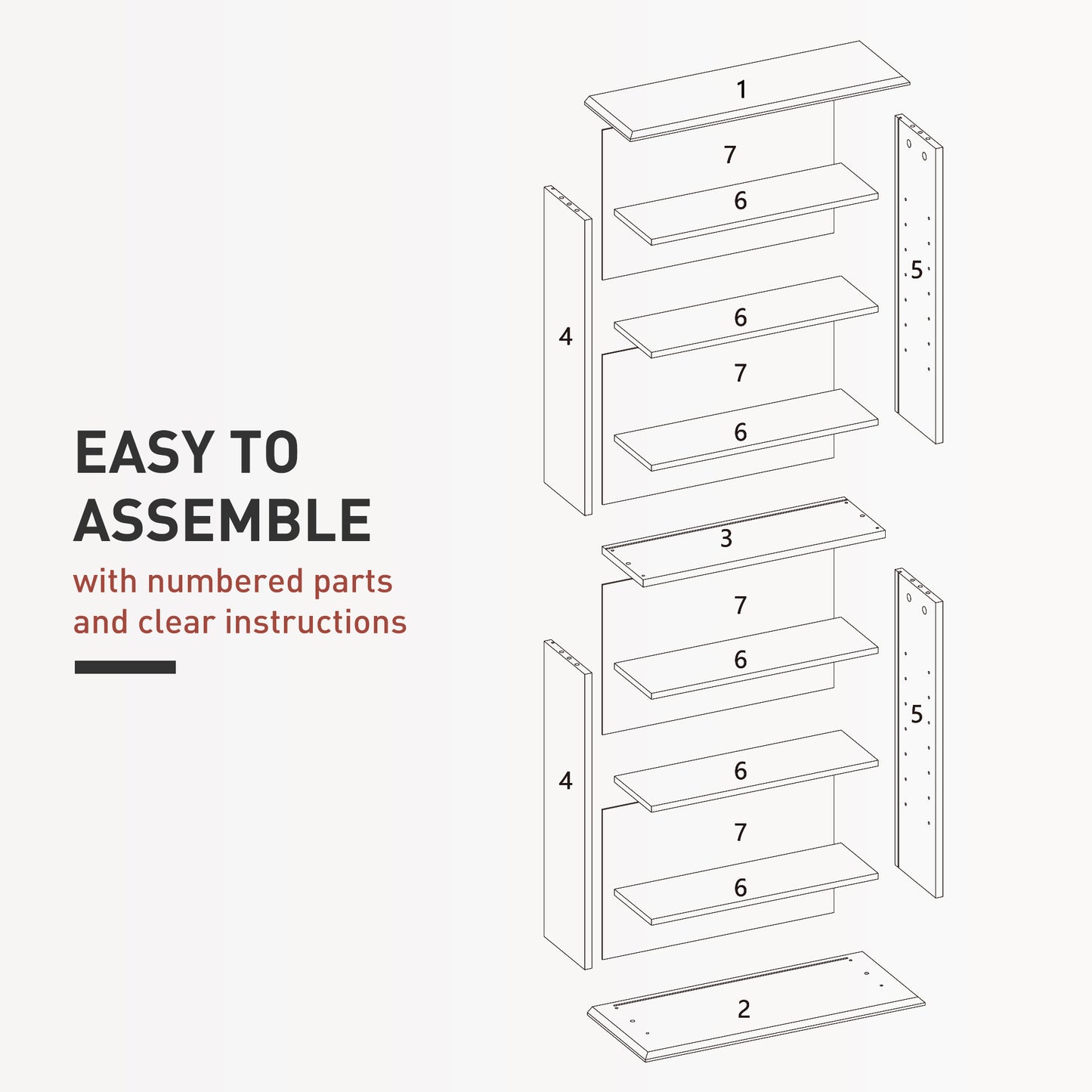 CD Storage Unit DVD Tower Blu-ray Storage Shelf for Living Room White