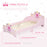 Kids Wooden Princess Crown & Flower Single Bed Safety Side Rails Slats