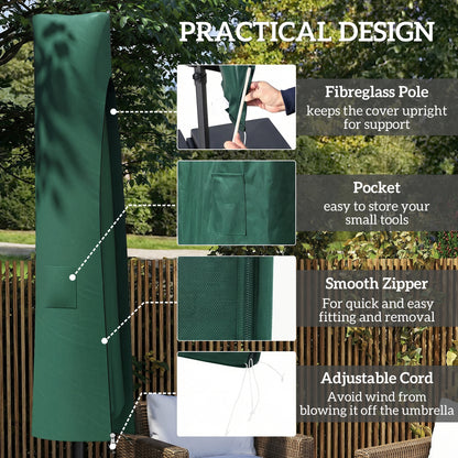 Garden Parasol Cover, Outdoor Cantilever Banana Umbrella Protector