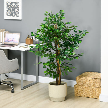 150cm Artificial Tree Ficus for Indoor Home Decor, Fake Tree