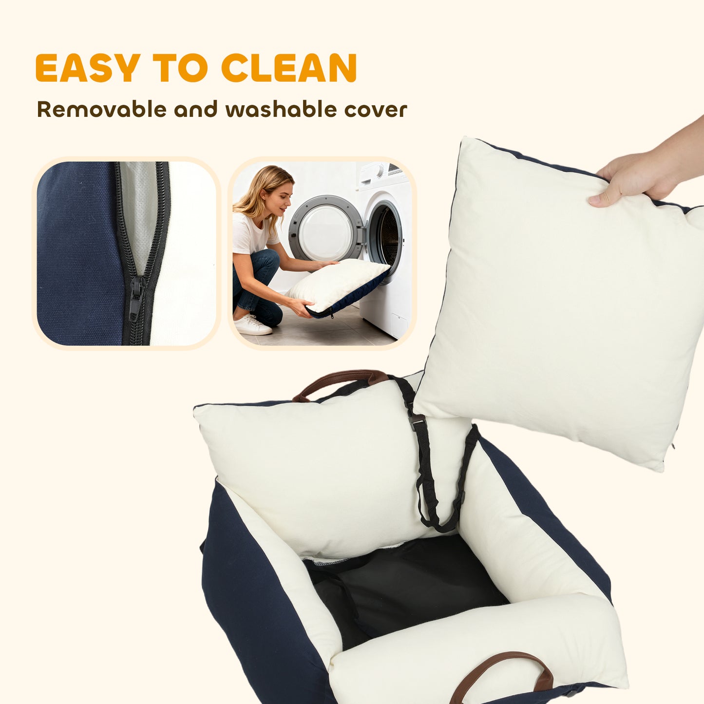 Dog Car Seat, Cosy Pet Car Booster Seat for Small Dog Under 5 KG