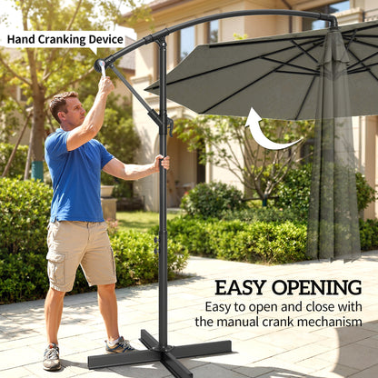 3(m) Banana Parasol Cantilever Umbrella Garden