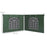 Gazebo Side Panels, 2 Pack Sides Replacement, for 3x3(m) or 3x6m Pop Up Gazebo, with Windows and Doors, Green