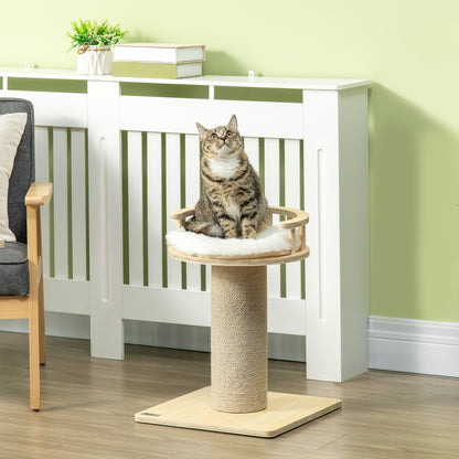 52cm Kitty Activity Centre w/ Bed, Jute Scratching Post
