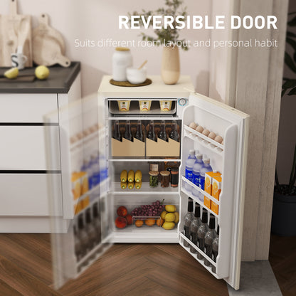 91L Freestanding Under Counter Fridge Beige