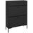 Shoe Storage Cupboard with 2 Flip Doors and Sliding out Drawer, Black