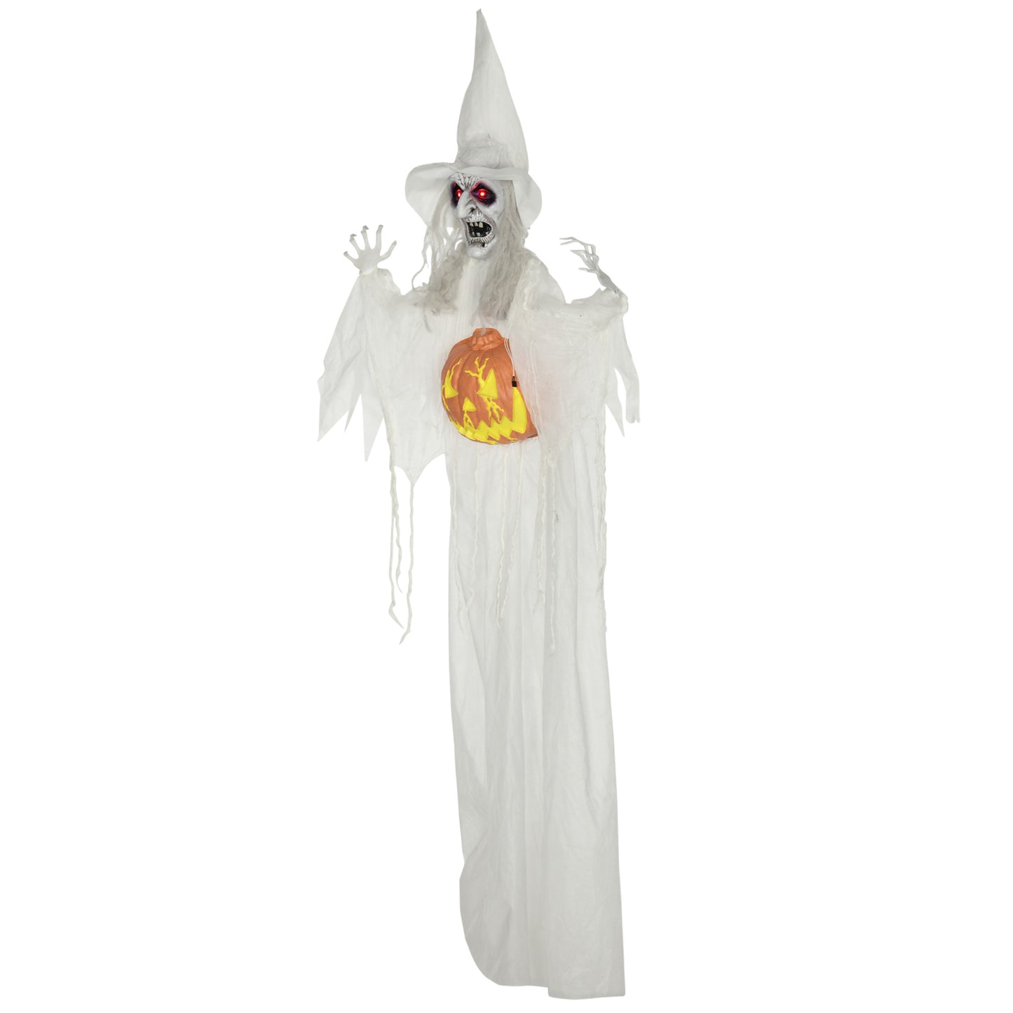 Hanging Witch Prop Life Size with Sound and Motion Activated