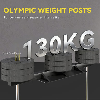Vertical Leg Press Machine, 300 kg Capacity, Leg Strength Training Machine with Adjustable Leg, Back and Head Positions for Home Gym, 1" Standard Plate Compatible, Yellow