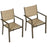 Set of Two Aluminium Stacking Garden Chairs