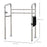 Free Standing Toilet Frame, Height & Width Adjustable Toilet Safety Frame w/ Arms, Additional Suction Cups, Handrail Grab Bar, 136kg Capacity