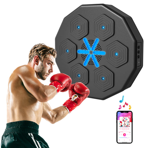 Smart Music Boxing Machine with Bluetooth Connection and LED Light