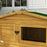 Wooden Rabbit Hutch with Outdoor Run Yellow