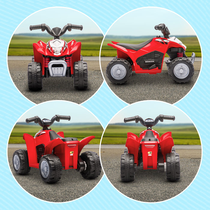 Honda Licensed Kids Electric Quad Bike 6V ATV 1.5-3 Years Red