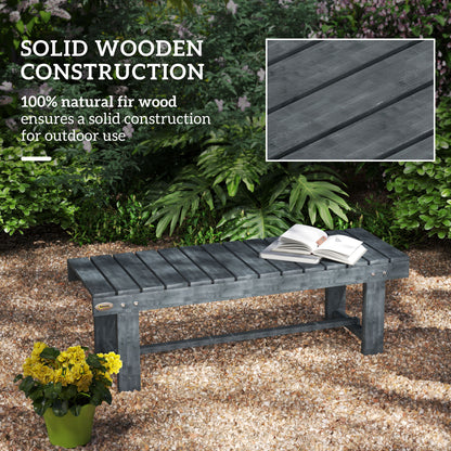 1.1M Outdoor Garden Bench Patio Loveseat Fir Wood 2 Person