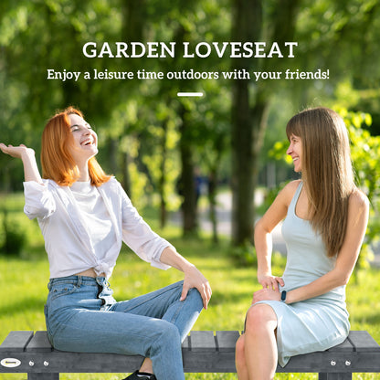 1.1M Outdoor Garden Bench Patio Loveseat Fir Wood 2 Person