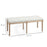 End of Bed Bench, Upholstered Bedroom Bench, Cream White