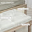 End of Bed Bench, Upholstered Bedroom Bench, Cream White