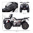 12V Kids Quad Bike with Forward Reverse Functions, Electric Ride On ATV with Music, LED Headlights, for Ages 3-5 Years - White