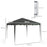 3 x 3m Pop Up Gazebo, Outdoor Camping Gazebo Party Tent with Carry Bag