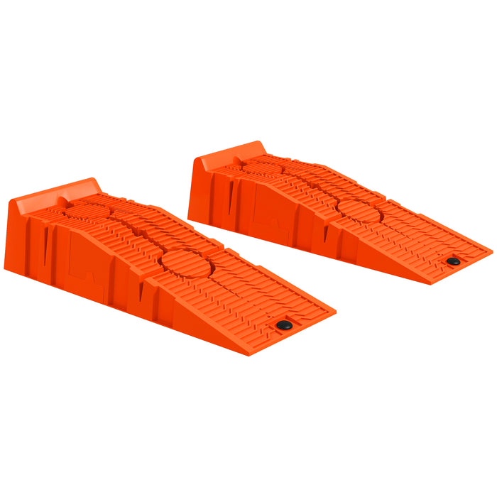 2.5 Ton Plastic Car Lifting Ramps Automotive Vehicle Garage, Orange