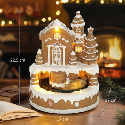 Christmas Gingerbread House with LED Lights, Music