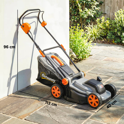 18V Cordless Lawnmower with 2 x 4Ah Batteries and Charger