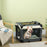 70cm Pet Carrier, Foldable Dog Bag, Portable Cat Carrier, Pet Travel Bag with Cushion for Miniature and Small Dogs, Grey