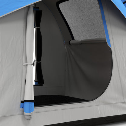 SUV Car Tent for Camping, Waterproof PU2000mm, 5 Man Tailgate Tent, for SUV Van Pickup, 2.4 x 2.1 m, Grey and Blue