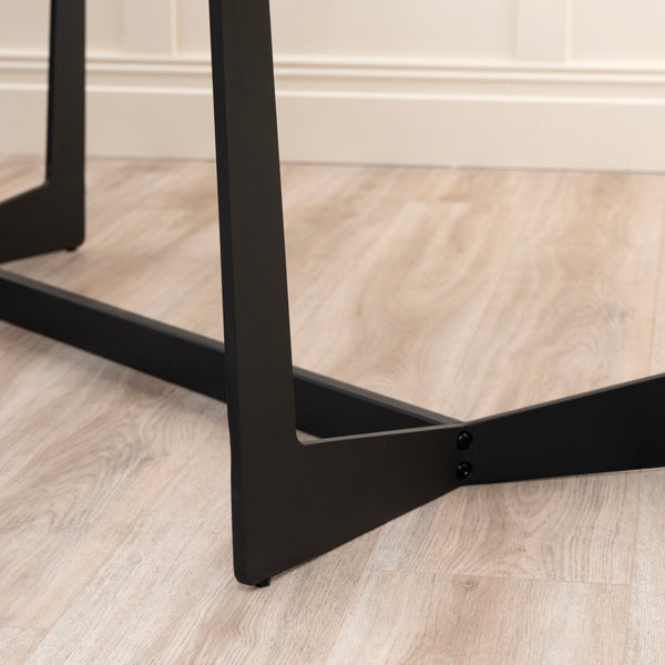 Finley Extending Dining Table and 6 Hera Dining Chairs