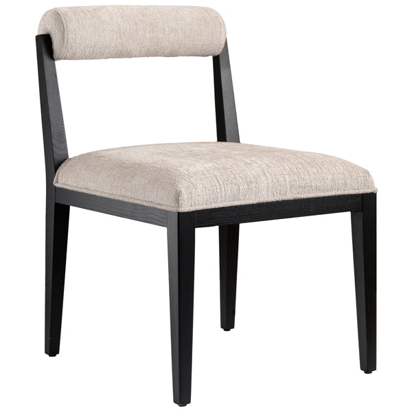 Brewster 6-8 Seat Black Dining Table and 6 Hera Dining Chairs