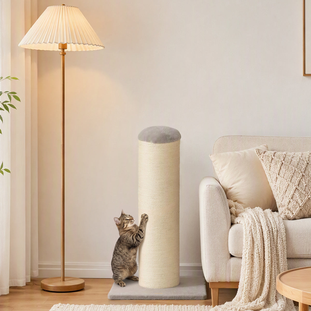 Cat Scratching Post, 76cm Tall Scratch Post for Indoor Cats