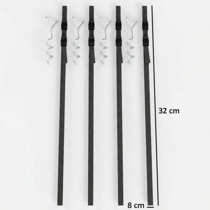 4Pcs Trampoline Anchor Kit, 32 cm Galvanised Trampoline Stakes