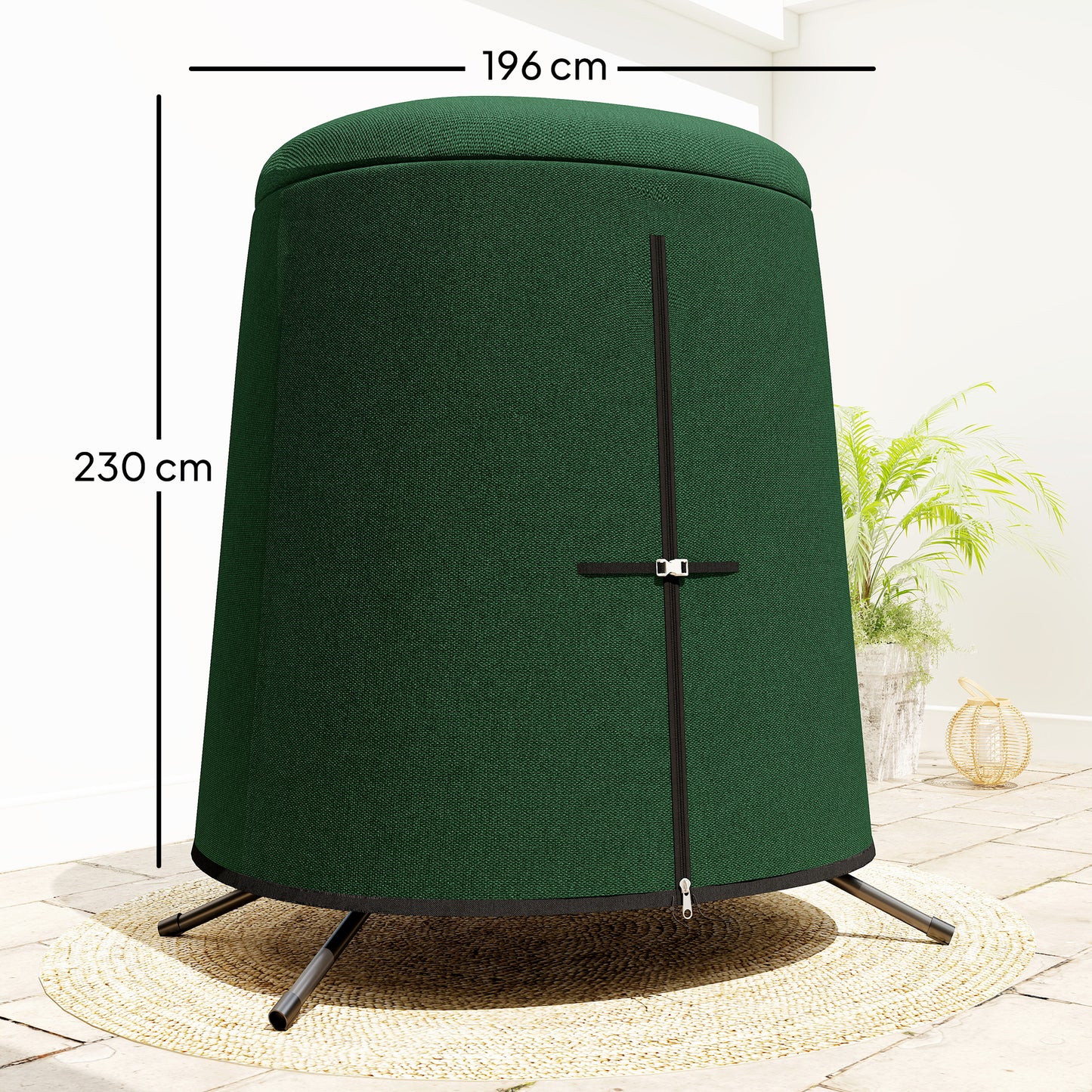 Hanging Egg Chair Cover, Swing Chair Cover, 196 x 230 cm