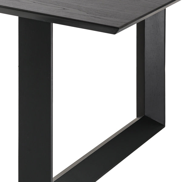 Rocco Black Dining Table and 6 Hatfield Calico Chairs