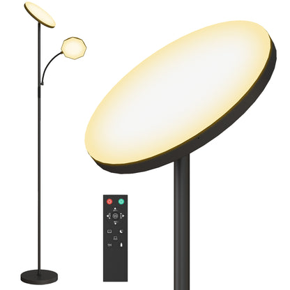 Floor Lamp for Living Room, Standing Lamp with 4 Scene Modes, Black