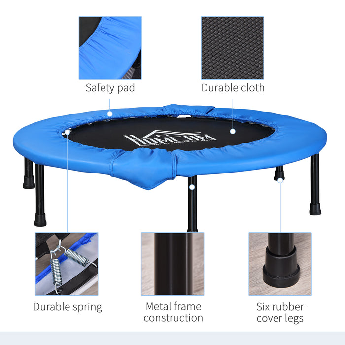 Φ96cm Fitness Trampoline Exercise, Max Load 100 KG, Blue Black