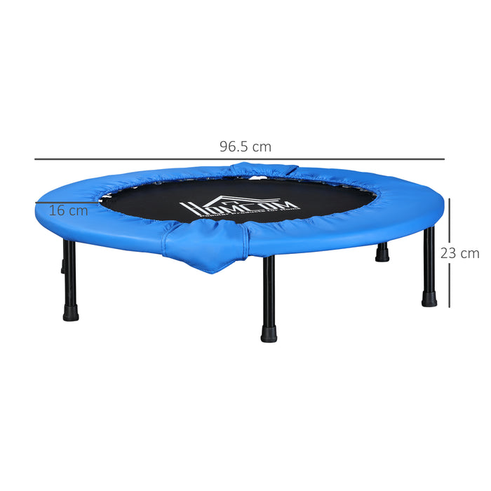 Φ96cm Fitness Trampoline Exercise, Max Load 100 KG, Blue Black