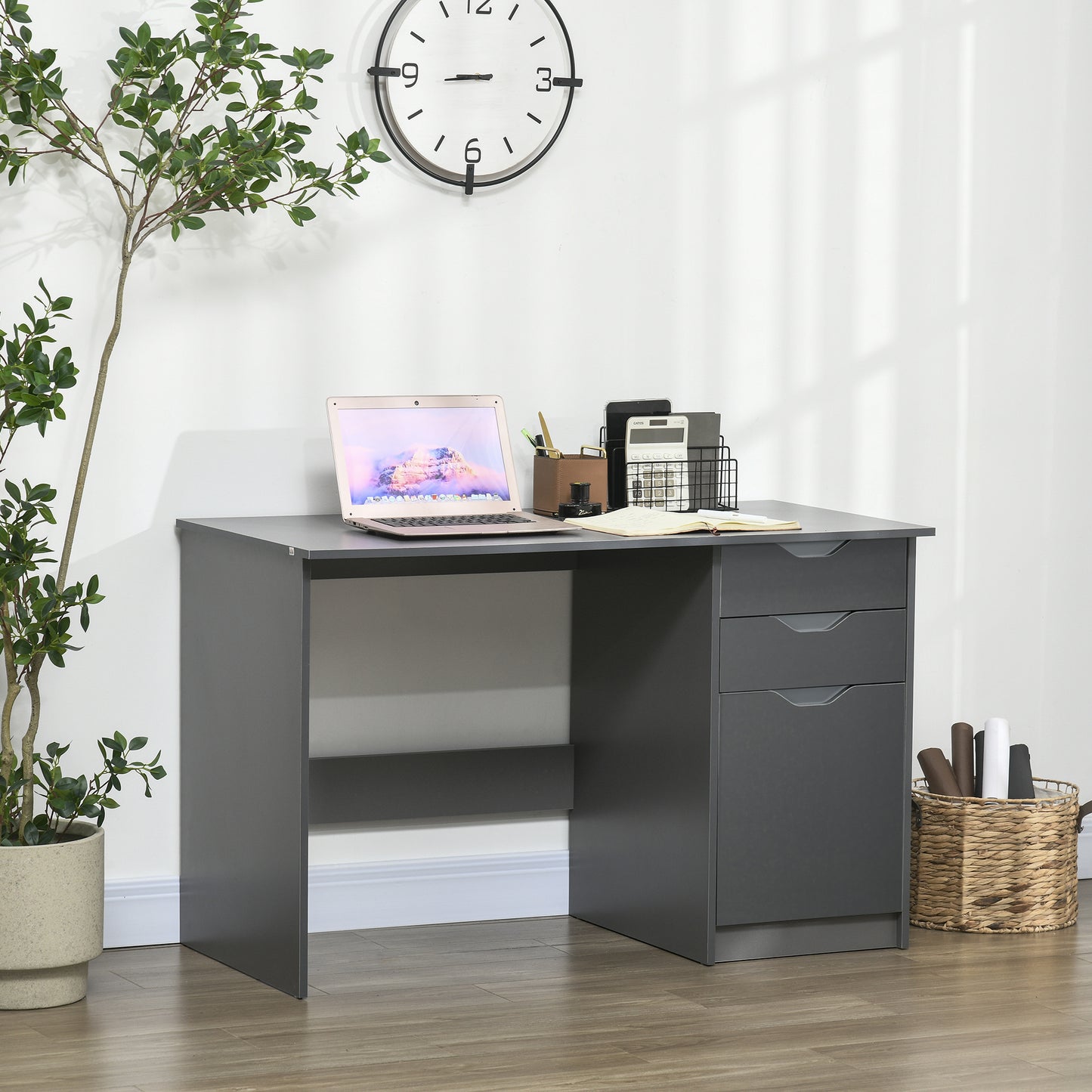 Desk with Shelves