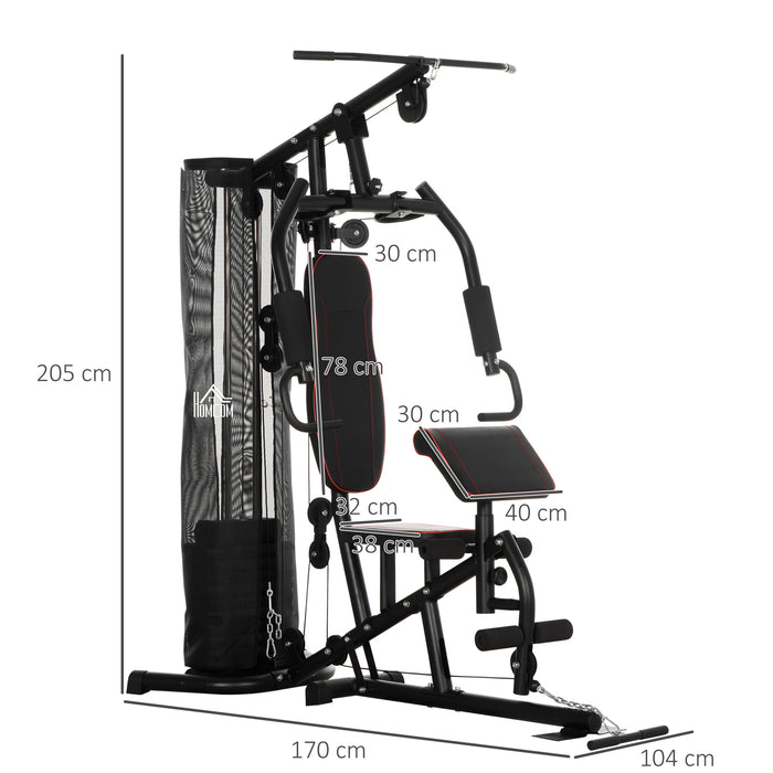 Multi Gym Fitness Equipment Exercise Machine with 45Kg Weight Stack