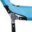 Folding Chaise Lounge Pool Chairs, Outdoor Sun Tanning Chairs, Reclining Back, Steel Frame & Breathable Mesh, Sky Blue