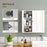 Modern Wall Mounted Bathroom Cabinet with Adjustable Shelves, White