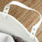 88L Cotton Rope Laundry Basket with Handles for Pillows Clothes Cream