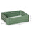 Set of 2 291L Raised Garden Bed, Elevated Galvanised Planter Box for Flowers, Herbs, 100x100x30cm, Green