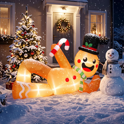 9.8ft Christmas Inflatable Gingerbread, Blow Up Christmas Decor