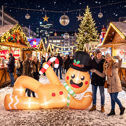9.8ft Christmas Inflatable Gingerbread, Blow Up Christmas Decor