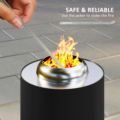 Stainless Steel Smokeless Wood Burning Firepit Garden Fire Pit